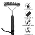 thumbnail image 4 of 30CM Grill Brush and Scraper with Handle - Safe Wire Stainless Steel BBQ Cleaning Brush for Gas Infrared Charcoal Porcelain Grills Best Gift Grilling Accessories, 4 of 10