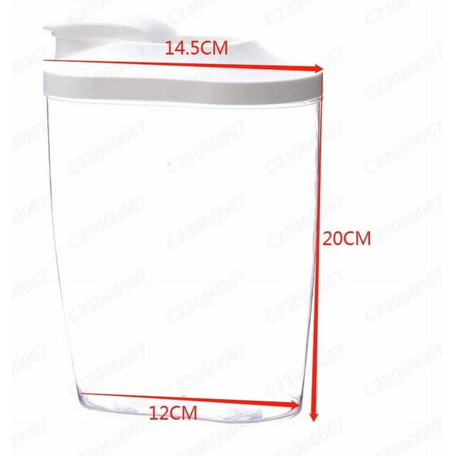 EARKITY Rice Dispenser Storage Containers, Dry Food Storage Container, Rice Airtight Storage Container, Cereal Containers Dispenser, Kitchen Plastic Airtight Container for Cereal, Flour, Sugar, Rice