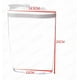 thumbnail image 2 of Xihbxyly Contenedor de Plástico para Alimentos, Transparente, Práctico para El Refrigerador, Multiusos, para Granos, Arroz y Dulces, Ideal para Organizar La Cocina, 1000 Ml y 1500 Ml., 2 of 2