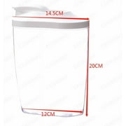 yulier Cereal Container, Airtight Food Storage Container, Clear Plastic Cereal Dispenser, Pet Dog Cat Food Canister, Kitchen Pantry Organization for Oatmeal, Oats, Cereal, Flour, Grain, Rice