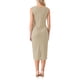 thumbnail image 3 of Vestido formal midi sin mangas de cuello barco para mujer INSPIRE CHIC color beige XL, 3 of 5
