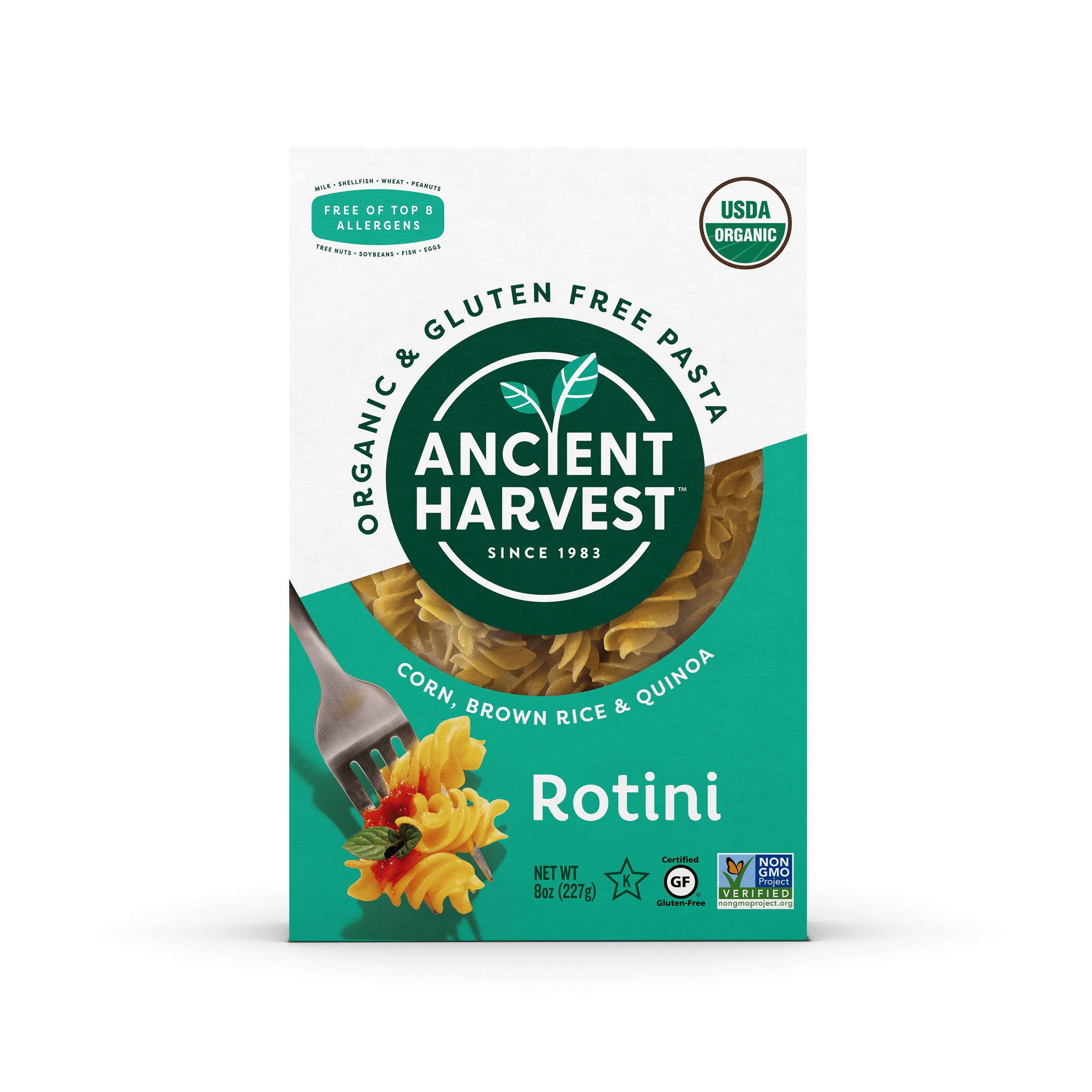 Ancient Harvest Organic Supergrain Pasta, Rotini 8 Oz