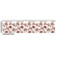 thumbnail image 3 of Ambesonne Floral Fabric by the Yard Upholstery, Peonies on Plain Backdrop, 2 Yards, Dark Rust Slate Brown, 3 of 5
