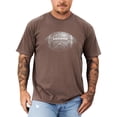 thumbnail image 2 of Vintage Football Shirt for Men and Women Distressed Retro Game Day Graphic Tee for Football Fans Espresso Shirt Small, 2 of 7