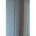 thumbnail image 4 of Floral Lace Window Curtain 58 Inch Wide Aqua, 4 of 5