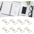 thumbnail image 2 of HELIAHOO 100Pcs Paper Clips Gold Cute Fun Paper Clips Shapes Electroplating Process Lightweight Metal Paperclip with Storage Paperclip Holder for Box Office Desk Accessories(#2) CJ915-57201, 2 of 9