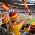 thumbnail image 5 of Unisex Novelty Soccer Ball Cylinder Hat Plush Soft Costume Cap for Sports Fan Party Events Game Day, 5 of 8