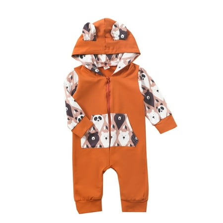 

ASEIDFNSA Plaid Baby Boy Clothes Baby Boy Easter Shirt Baby Unisex Cotton Animal Print Autumn Long Sleeve Romper Jumpsuit Clothes