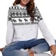 thumbnail image 5 of Moda mujer Navidad sudadera con capucha estampado copo de nieve ciervos con capucha manga larga bols Abanopi Grande, 5 of 7