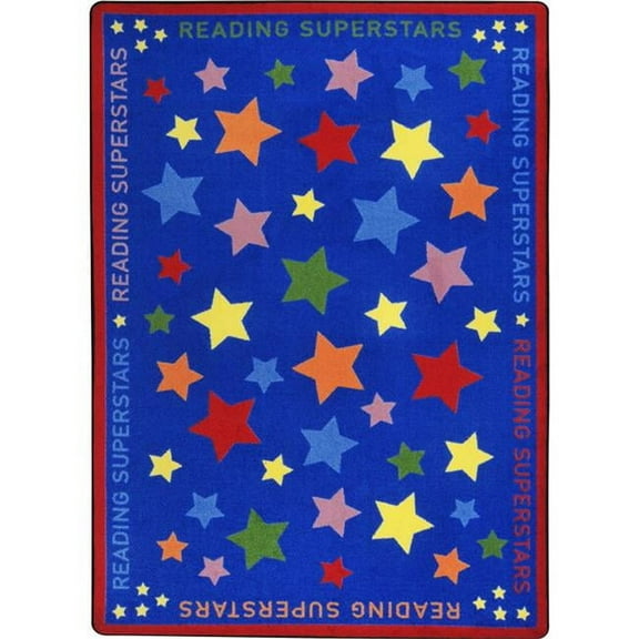 7 ft. 8 in. x 10 ft. 9 in. Reading Superstars Kid Essentials Rectangle Rug Multicolor