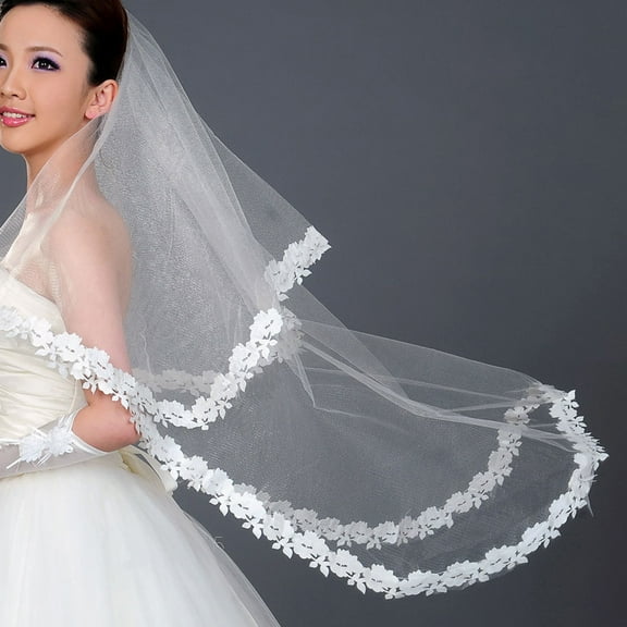 Raindrops 2pcs Bridal Veil Women Wedding Veil Single Layer Veil Hair Accessories For Weddings Parties Photography Props