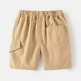 thumbnail image 3 of Kids Cargo Shorts Boys Loose Casual Straight Leg Summer Trendy Shorts with Pockets Boy Clothes 7-8 Years Boys Clothes, 3 of 7