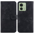 thumbnail image 2 of Compatible with Motorola Moto Edge 40 Embossed Lily Wallet Case with Card Holder PU Leather Flip Cover, 2 of 5