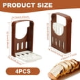 thumbnail image 2 of 4 Pcs Bread Bake Slicer Cutter,Foldable Compact Bread Slicing Guide,Kitchen Accessories,Bread Machine for Homemade Bread Bagel Loaf Sandwich, 2 of 10