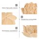 thumbnail image 5 of IFANLANDOR Decorativa De Loto Tallado En Madera Para Espacios Modernos Y, 5 of 6