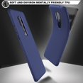 thumbnail image 3 of TORUBIA Étui Arrière en TPU Résistante aux Rayures Anti-Chute Anti-Poussière compatible avec OnePlus 8 Pro Bleu Foncé, 3 of 7