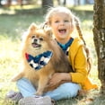 thumbnail image 5 of Football Pack of Two Translucent Light and Breathable Chiffon Yarn Dog Bandanas 40.6x40.6x58/16x16x22.8in, 53.3x53.3x76.2/20.9x20.9x30 in, 5 of 5