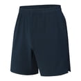 thumbnail image 2 of Mens Shorts Summer Casual Lightweight Breathable Elastic Waist Wide Straight Leg Athletic Shorts with Pockets, 2 of 4