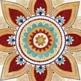 thumbnail image 2 of Tava Studios 12x12 Gold Ornate Wood Framed with Double Matting Museum Art Print Titled - Jeweled Mosaic, 2 of 4