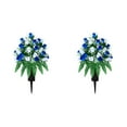 thumbnail image 2 of Modern Home Decor, Artificial Cemetery Flowers， Outdoor Decorations Roses，Accompanied By Long Nail Vases。Lasting and Non Colors, 2 of 5