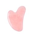 thumbnail image 1 of Herramienta de masaje Gua Sha para raspar la piel facial y corporal, hecha de piedra de cuarzo rosa para raspador de acupresión, herramientas faciales Gua Sha, 1 of 4