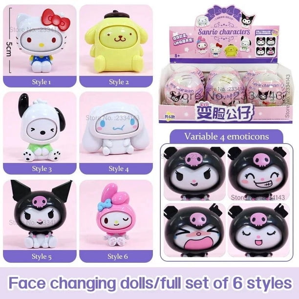 New Genuine Sanrio Face-changing Blind Box Hello Kitty Kuromi My