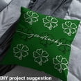 thumbnail image 2 of Castle Fairy Four Leaf Clover Fabric by the Yard 10 Yards for Teens,St. Patrick'S Day Room Decor Fabric by the Yard,Green White Black Fabric for Sewing,Breathable Home Decor, 2 of 6