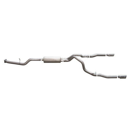 Cat-Back Dual Split Exhaust System, Stainless Fits select: 2007-2009 CHEVROLET SILVERADO, 2007-2009 GMC SIERRA