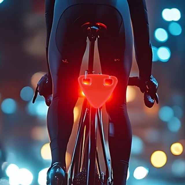 Señal triangular reflectante para ciclismo nocturno (9x), señal de tráfico triangular de alta visibilidad para bicicletas, reflector brillante para