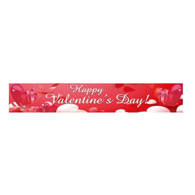 Décorations de la Saint-Valentin, Bannière de la Saint-Valentin, Bannière de Fête de la Saint-Valentin, Décoration de Fond Suspendue, Décoration de la Saint-Valentin