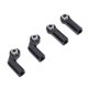 thumbnail image 4 of 4Pcs RC Car Ball Joint for 1/10 Model Car M4 Metal CW Positive Thread 7.0 Tool 2 Curved 2 Straight Black, 4 of 4