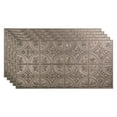 thumbnail image 1 of FASÄDE Traditional 2 Decorative Vinyl 2ft x 4ft Glue Up Ceiling Panel in Galvanized Steel  (5 Pack), 1 of 5