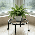 thumbnail image 7 of OCCOA Heavy Duty Metal Flower Pot Stand for Indoor Outdoor, 12 Inch Round Plant Container Holder with 4 Support Points, Rustproof Iron ,Black, 7 of 7