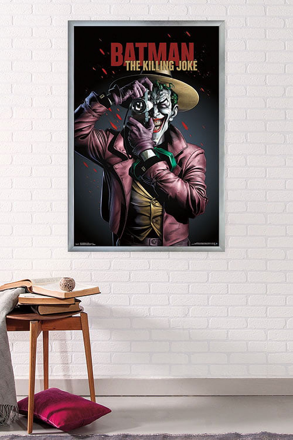 DC Comics Movie - The Killing Joke - Key Art Wall Poster, 22.375" x 34", Framed