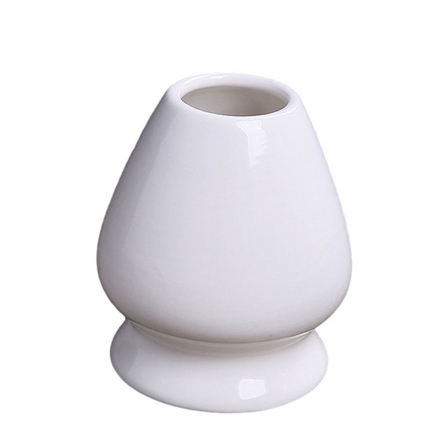 Soporte para batidor de té Matsuzay cerámica blanco
