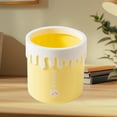 thumbnail image 5 of AuroraX Stylish Desk Small Trash Can with Removable Liner Ring Cute Yellow 1.9L Ice Cream Pattern Wastebasket Plastic Art Deco Round Trash Bin for Dormitory Livingroom Office, 5 of 6