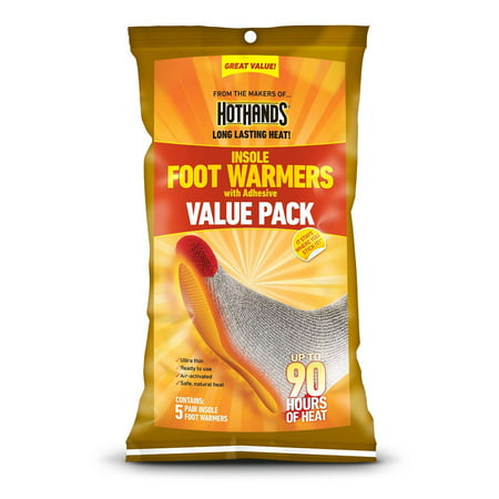Hothands Insole Foot Warmer 5 pair Value Pack (The Best Foot Warmers)