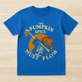 thumbnail image 2 of Pumpkin Spice Must Flow T-Shirt – Halloween Skeleton Coffee Lover – Festive Seasonal Wear, 2 of 6