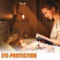 thumbnail image 4 of Ghopy Clip on Light Reading Lights, 3 Modes Dimmable 10 Brightness Levels Desk Lights 360 °Flexible Gooseneck Clamp Lamp,USB 48 LED Eye Protection Adjustable Clip-on Table Light Book Clamp Light, 4 of 8