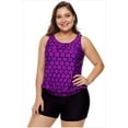 Women's Plus Size Swimwear Tankini Swimdress Two Piece Bathing Suit