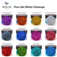 thumbnail image 7 of Rolio Holographic Glitter - Craft Glitter for Resin, Makeup, Nail Art, Face & Body Art, DIY Crafts - 28g Jars, 1/128 to 1/64 Size, 12 Glitter Pure Set, 7 of 7