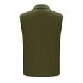thumbnail image 5 of Tauxra Sleeveless Shirt for Women, Imitation Linen Lapel Button Pocket Full Open Design, Solid Color Tunic Top for Daily Wear and Parties, 5 of 7