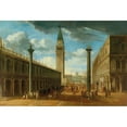 thumbnail image 2 of Luca Carlevarijs 24x18 Gold Ornate Framed and Double Matted Museum Art Print Titled - A View of the Piazza San Marco Looking North from the Piazzetta Towards the Clock Tower, Venice (circa 1, 2 of 4
