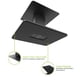 thumbnail image 5 of Kanto SP6HD Soportes universales para altavoces de escritorio - 6 pulgadas - Paquete de 2 - Acero (negro), 5 of 5