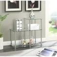 thumbnail image 2 of Convenience Concepts Designs2Go Three-Tier Clear Glass End Table, 2 of 3