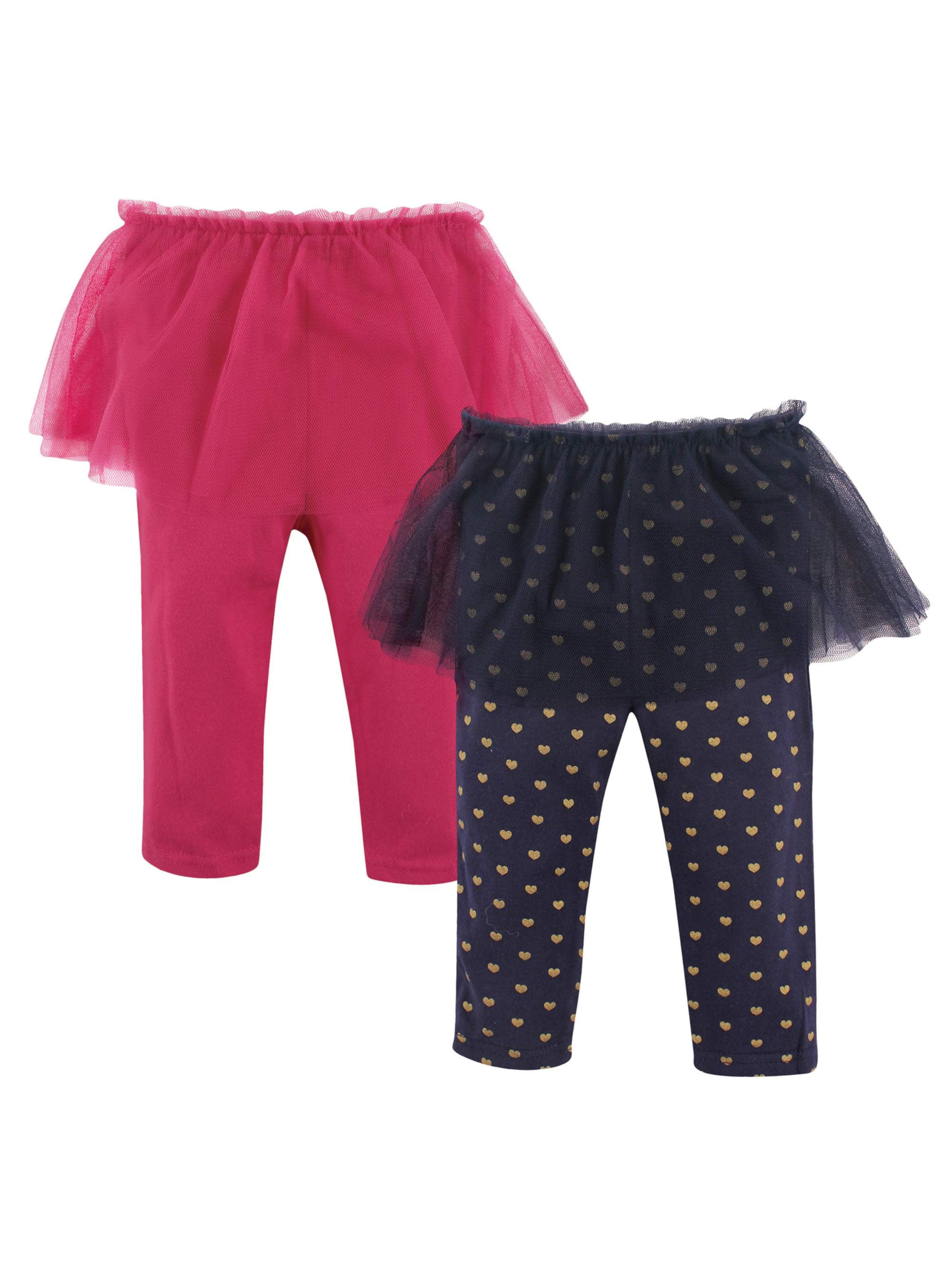 Hudson Baby Girl Tutu Leggings, 2pack