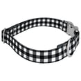 thumbnail image 5 of Country Brook Petz® Premium Black & White Buffalo Plaid Dog Collar and Leash, Extra Large, 5 of 7