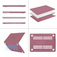 thumbnail image 5 of MOSISO Compatible with 2025-2022 MacBook Air 13.6 inch Case M4 A3240 M3 A3113 M2 A2681, Plastic Hard Shell Case&Keyboard Cover&Screen Protector&Type C Adapter 2 Pack, Dusty Rose, 5 of 6