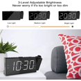 thumbnail image 4 of Reloj despertador con proyección para dormitorio, reloj digital LED con proyección en el techo con gran pantalla LED de 7 pulgadas y regulador de intensidad, proyector de 180°, carga USB y batería, 4 of 5
