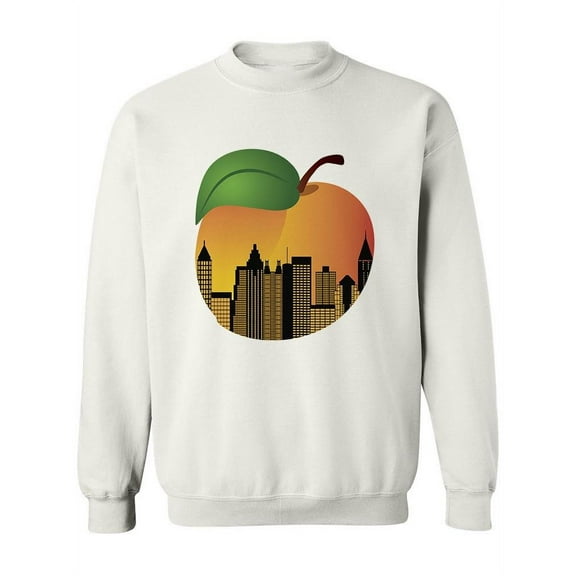 Atlanta City On A Peach Sweatshirt Women -Image by Shutterstock, Female 4X-Large